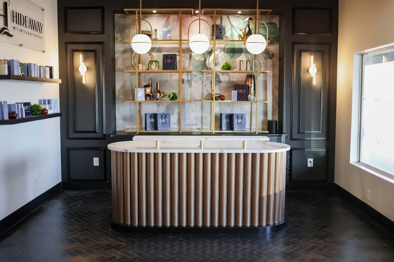 Inside Hideaway Wellness & Aesthetics, a calm and welcoming space in Peculiar, Missouri
